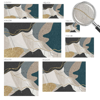 3D fototapeta Abstraktné formy