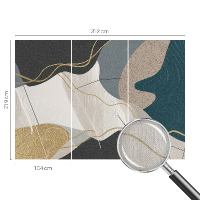 3D fototapeta Abstraktné formy