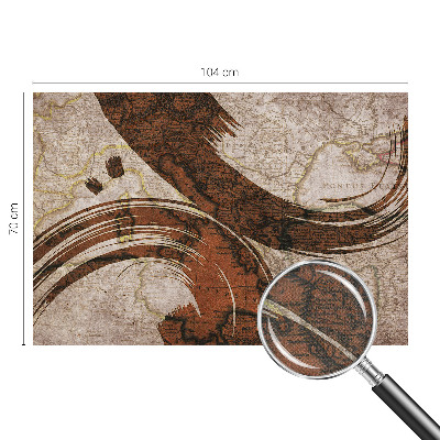 Samolepiaca fototapeta do spálne Umelecká mapa