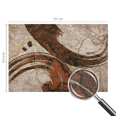 Samolepiaca fototapeta do spálne Umelecká mapa