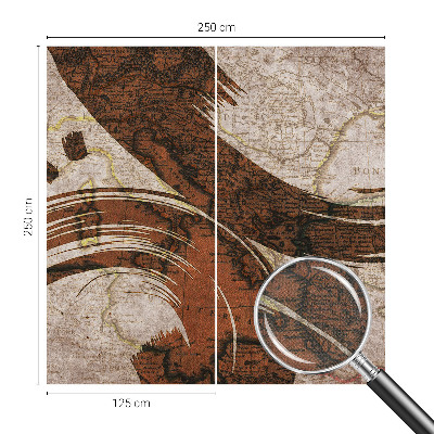 Samolepiaca fototapeta do spálne Umelecká mapa