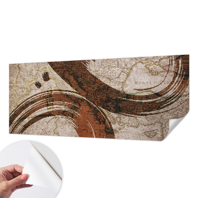 Samolepiaca fototapeta do spálne Umelecká mapa