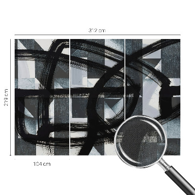 Fotografická tapeta do detskej izby Expresívna geometria