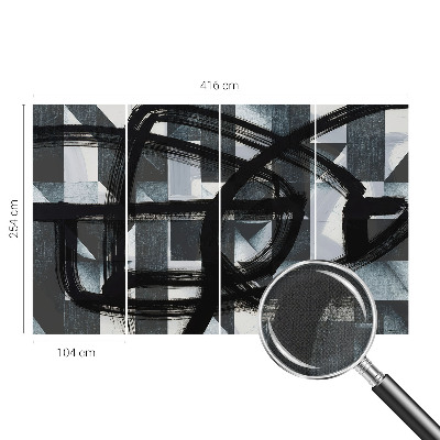 Fotografická tapeta do detskej izby Expresívna geometria