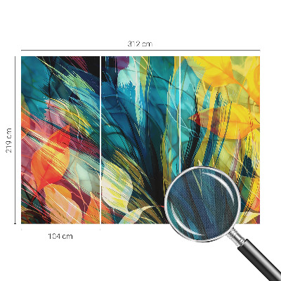 Fotografická tapeta do detskej izby Abstraktné listy