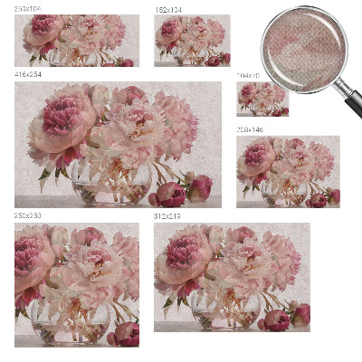 Tapeta do obývačky Pivoňkový kúzlo