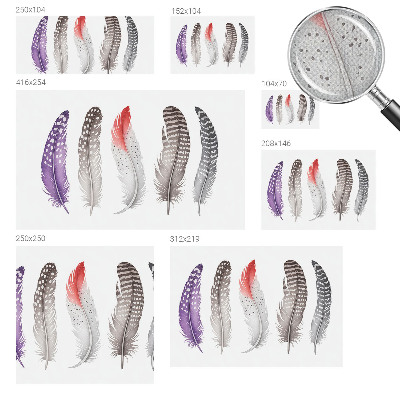 Moderná tapeta na stenu Vzorované perie