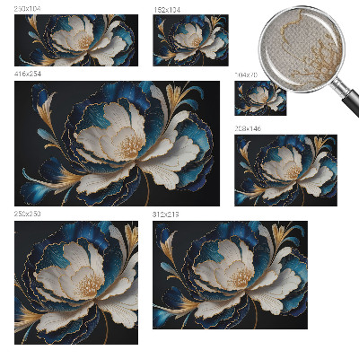 Samolepiaca fototapeta do obývačky Kvetinový vzor