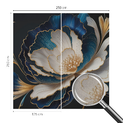 Samolepiaca fototapeta do obývačky Kvetinový vzor