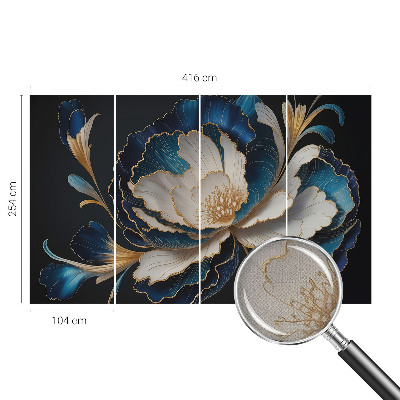 Samolepiaca fototapeta do obývačky Kvetinový vzor