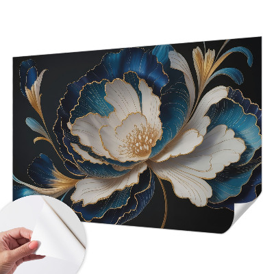 Samolepiaca fototapeta do obývačky Kvetinový vzor