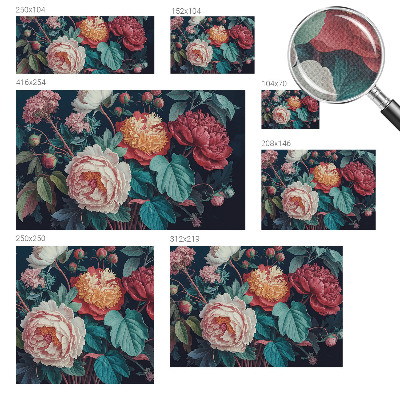 3D tapeta na stenu Farebné kvety