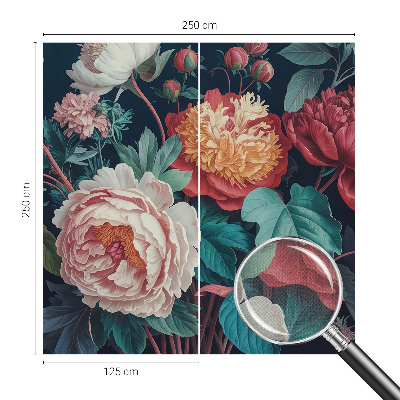 3D tapeta na stenu Farebné kvety