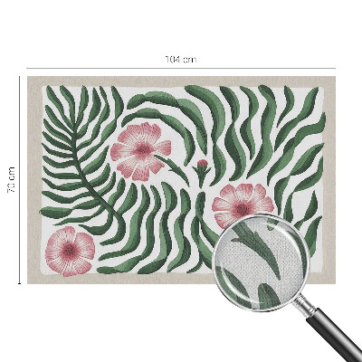 3D tapeta Kvety listy