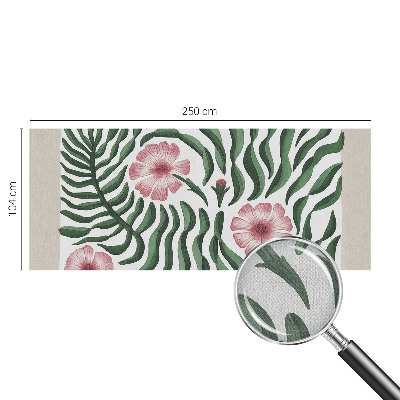 3D tapeta Kvety listy