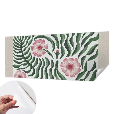 3D tapeta Kvety listy