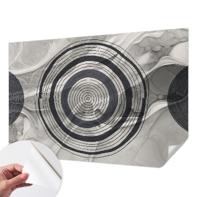 Tapeta do detskej izby Kruhy sivej