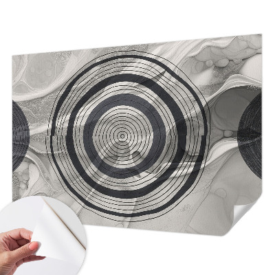 Tapeta do detskej izby Kruhy sivej