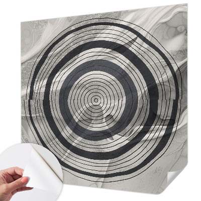 Tapeta do detskej izby Kruhy sivej