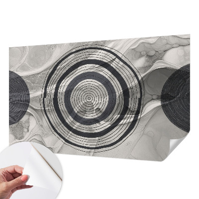 Tapeta do detskej izby Kruhy sivej