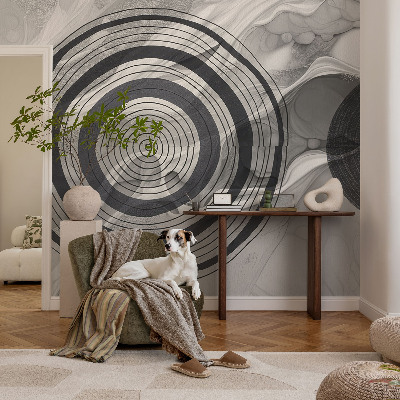 Tapeta do detskej izby Kruhy sivej