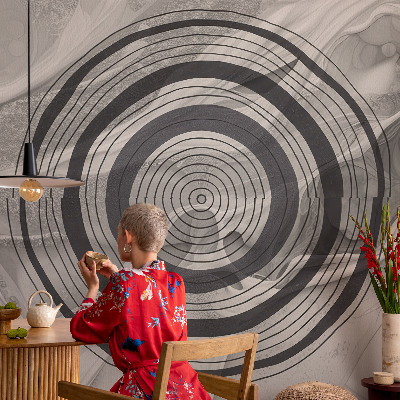 Tapeta do detskej izby Kruhy sivej