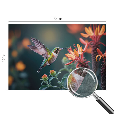 Detská tapeta Kvety kolibríka