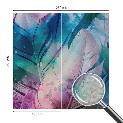 Tapeta do obývačky Farebné perie