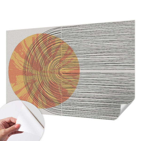 Moderná tapeta na stenu Kruh s čiarami