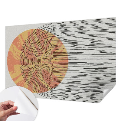 Moderná tapeta na stenu Kruh s čiarami