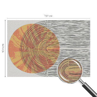 Moderná tapeta na stenu Kruh s čiarami