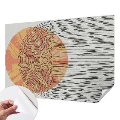 Moderná tapeta na stenu Kruh s čiarami