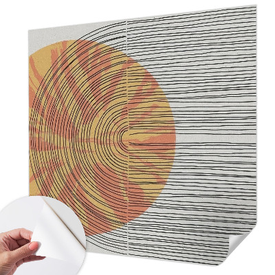 Moderná tapeta na stenu Kruh s čiarami