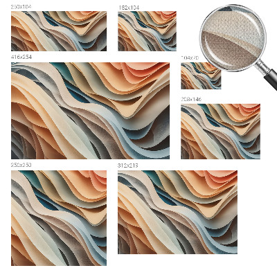 Samolepiaca fototapeta do obývačky Vlnité tvary