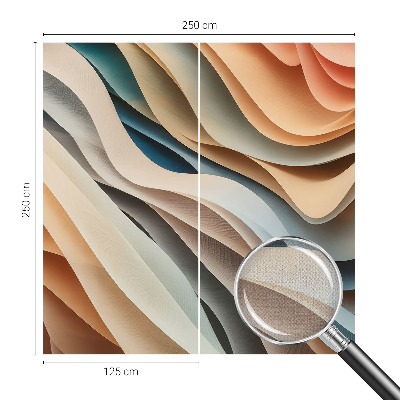 Samolepiaca fototapeta do obývačky Vlnité tvary