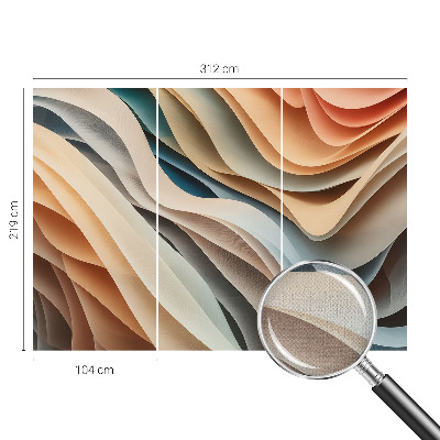 Samolepiaca fototapeta do obývačky Vlnité tvary