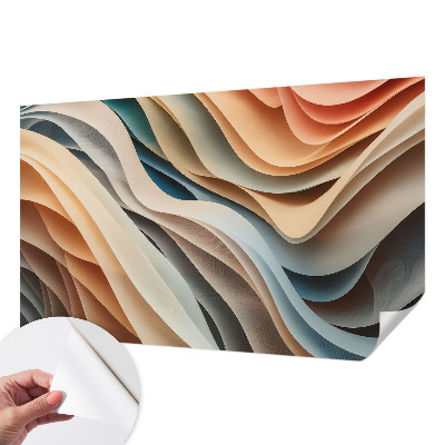 Samolepiaca fototapeta do obývačky Vlnité tvary