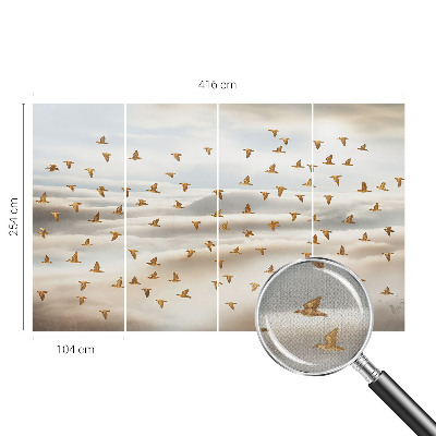 3D tapeta na stenu Vtáky za letu