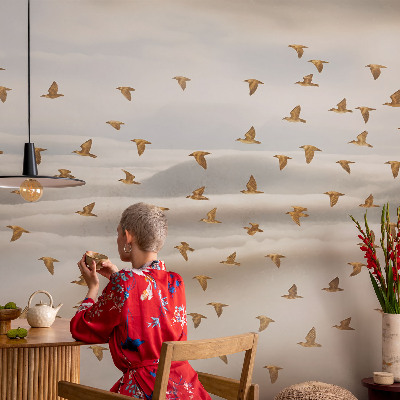 3D tapeta na stenu Vtáky za letu