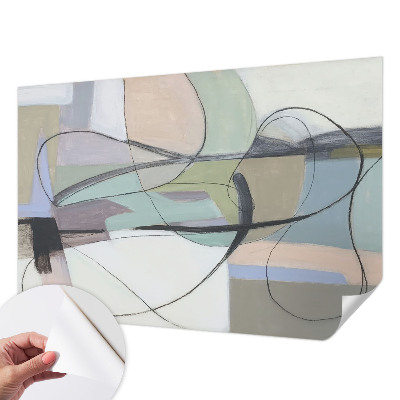 Fotografická tapeta do detskej izby Pastelové čiary