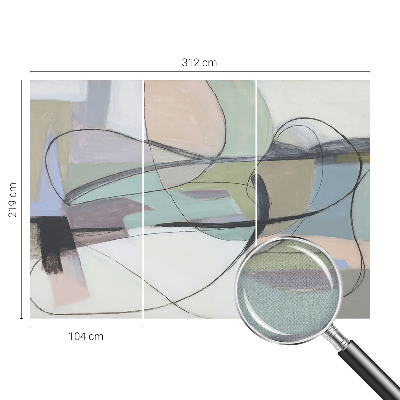 Fotografická tapeta do detskej izby Pastelové čiary