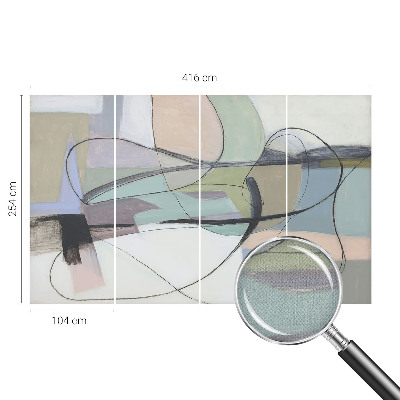 Fotografická tapeta do detskej izby Pastelové čiary