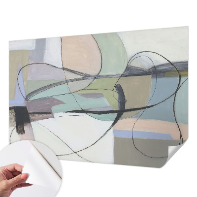 Fotografická tapeta do detskej izby Pastelové čiary