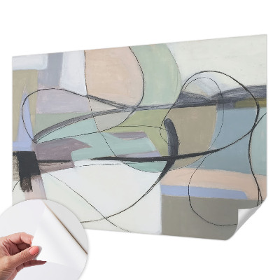 Fotografická tapeta do detskej izby Pastelové čiary