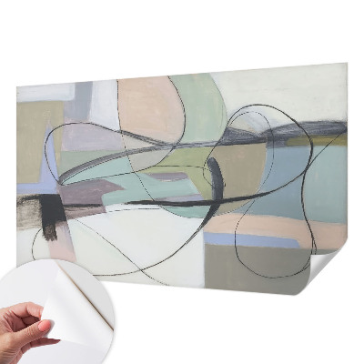 Fotografická tapeta do detskej izby Pastelové čiary