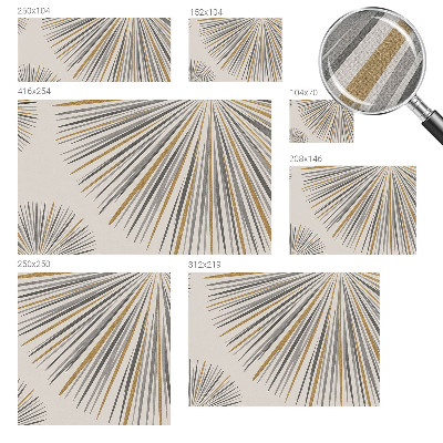 Tapeta do detskej izby Geometrické vejáre