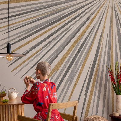 Tapeta do detskej izby Geometrické vejáre