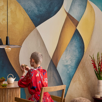 Samolepiaca fototapeta do spálne Vlnitá abstrakcia