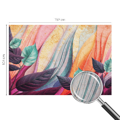 Samolepiaca fototapeta do detskej izby Abstraktné listy