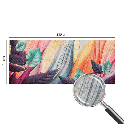 Samolepiaca fototapeta do detskej izby Abstraktné listy